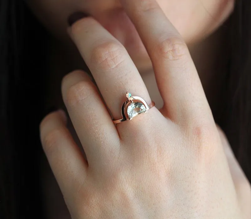 Amethyst Ring, Opal Ring view 5