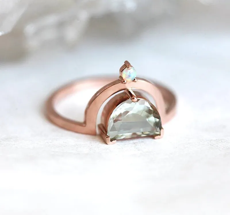 Amethyst Ring, Opal Ring view 6