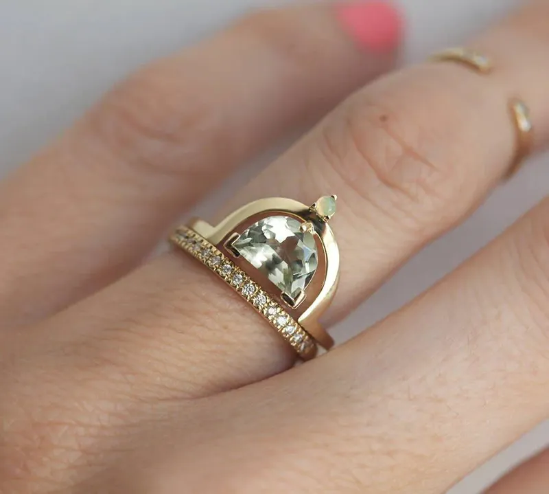 Amethyst Ring, Opal Ring view 9