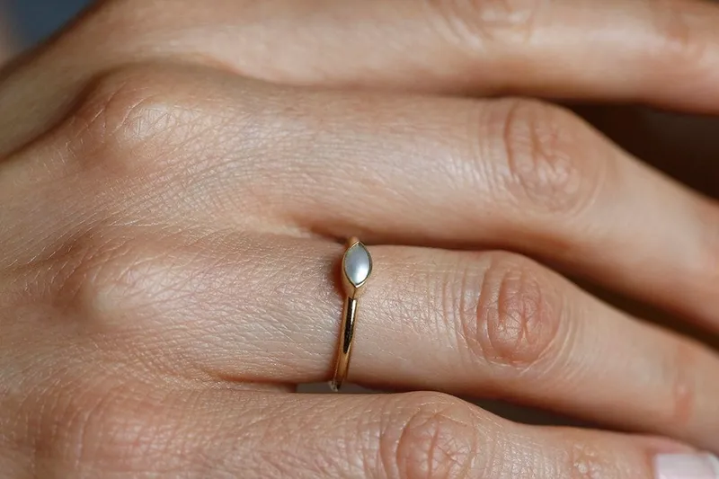 Anais Marquise Pearl Ring view 3