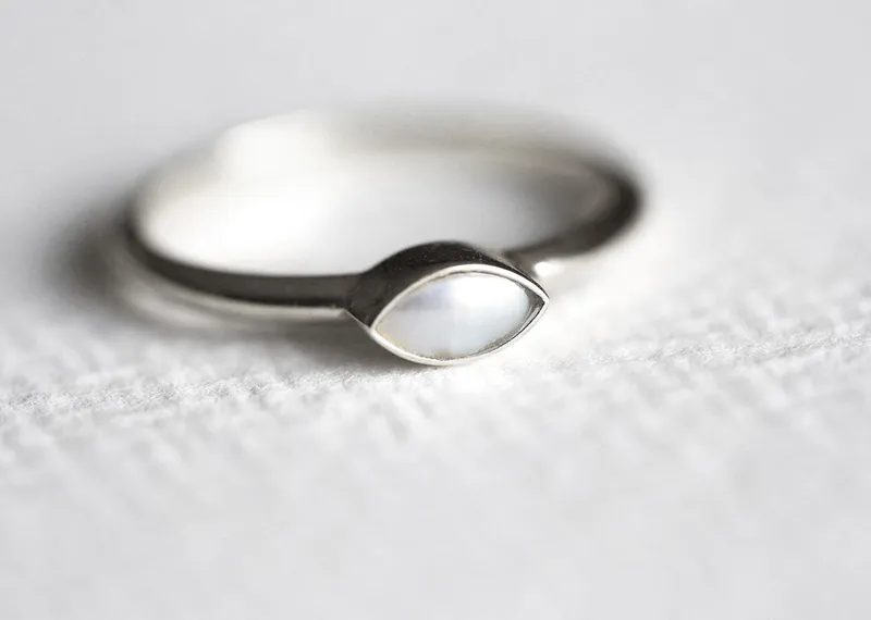 Anais Marquise Pearl Ring view 4