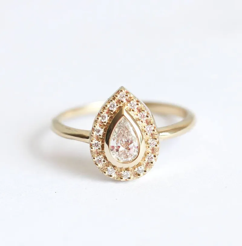 Andie Engagement Ring, Diamond Engagement Ring vy 2