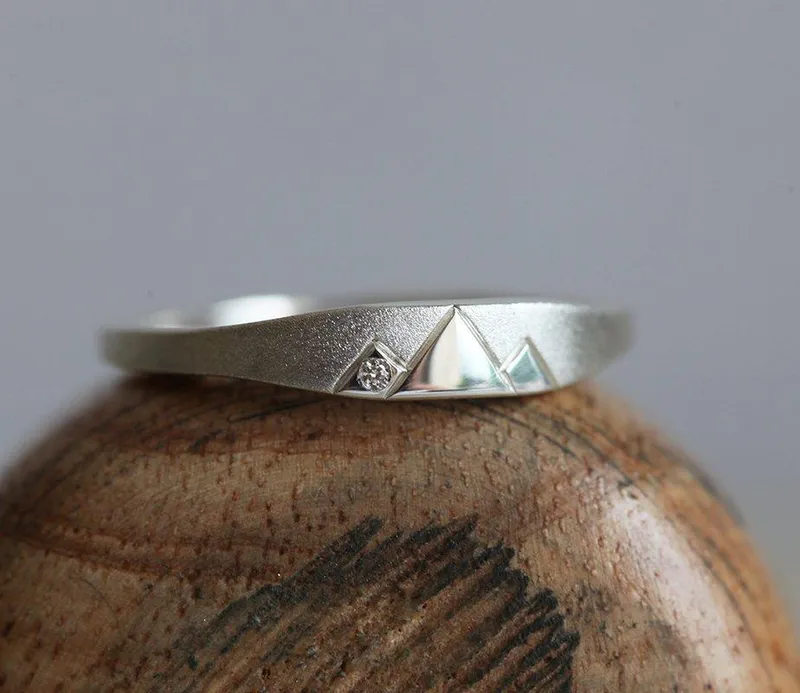 Anya Gold Wedding Ring, Unique Wedding Ring vy 7