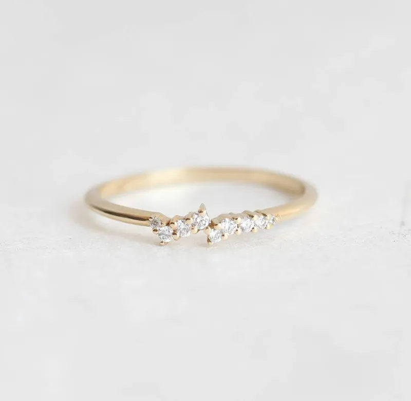 Arden White Diamond Cluster Ring vy 3