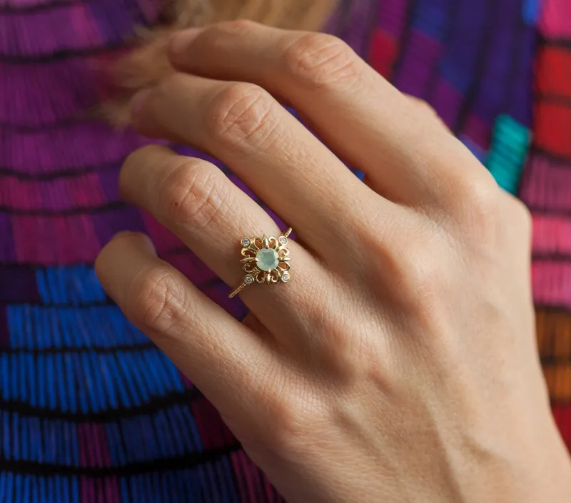Ariadne Opal Ring view 5