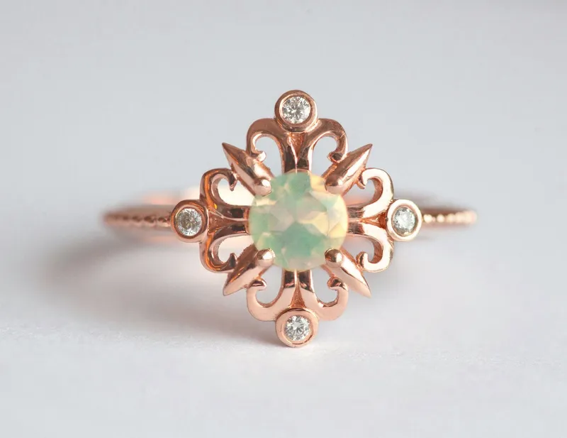 Ariadne Opal Ring view 6