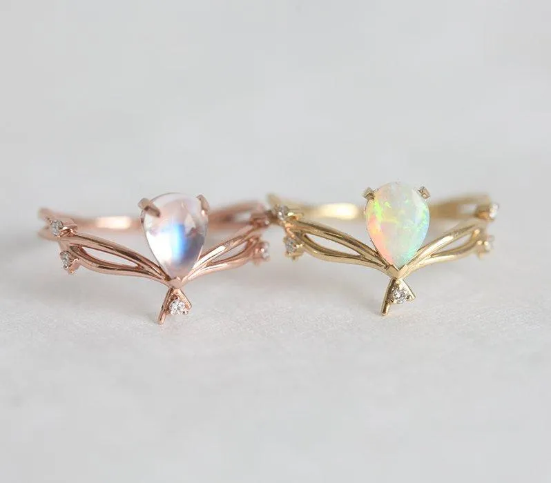 Arizona Pear Opal Ring vy 2