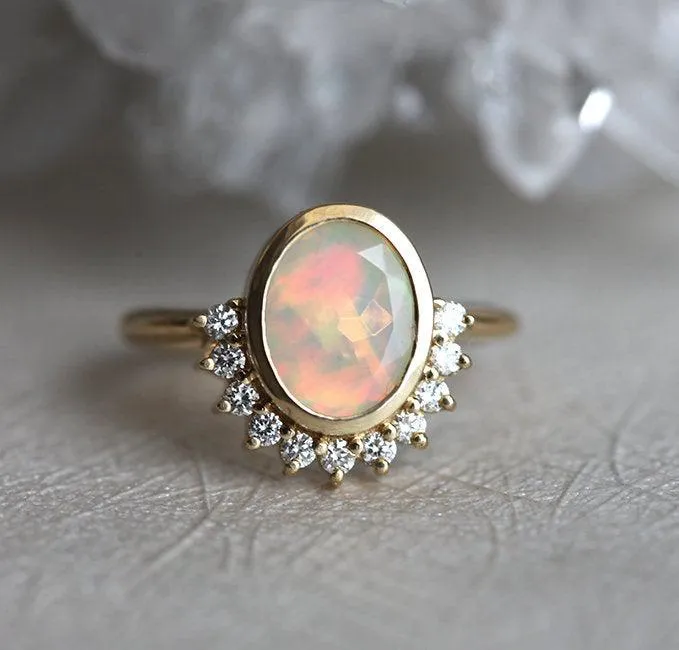 Ashanti Oval Opal Ring view 4