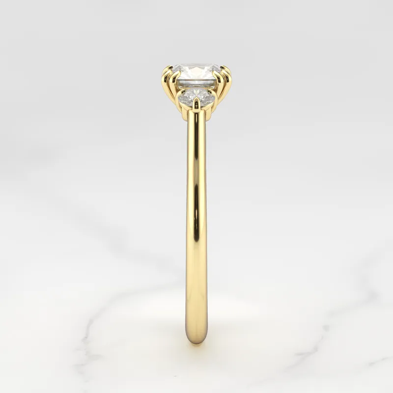Asscher Diamond Ring With Accent Stones view 10