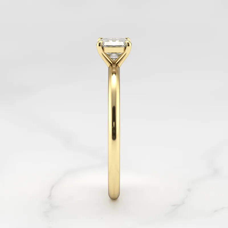 Asscher Solitaire Diamond Ring vy 10