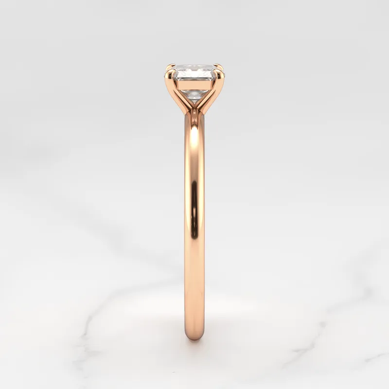 Asscher Solitaire Diamond Ring vy 11