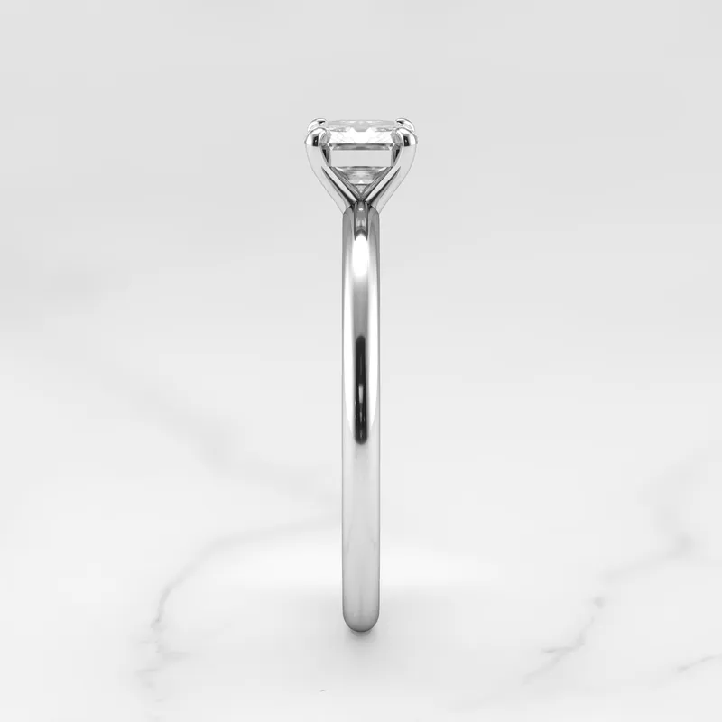 Asscher Solitaire Diamond Ring vy 12