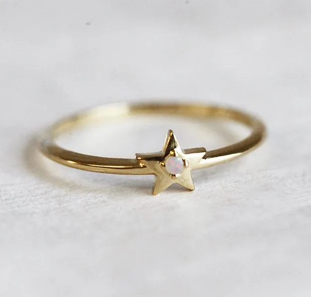 BERNADETTE OPAL RING view 2