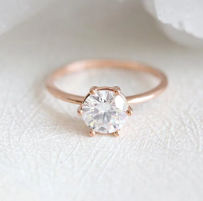 BERNARDA ROUND SOLITAIRE HALF-CARAT DIAMOND RING view 3