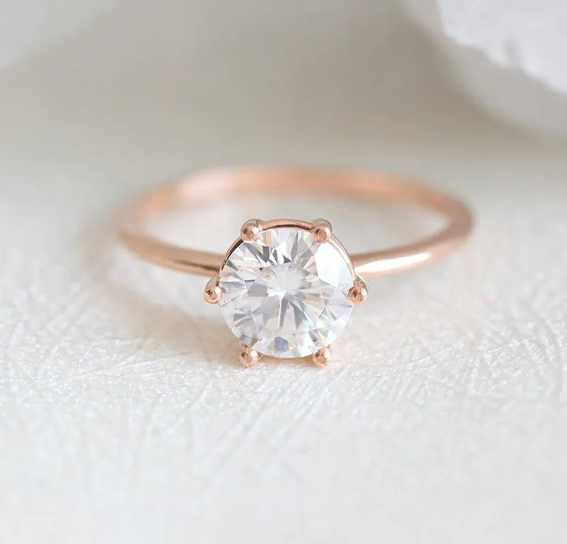 BERNARDA ROUND SOLITAIRE HALF-CARAT DIAMOND RING view 5