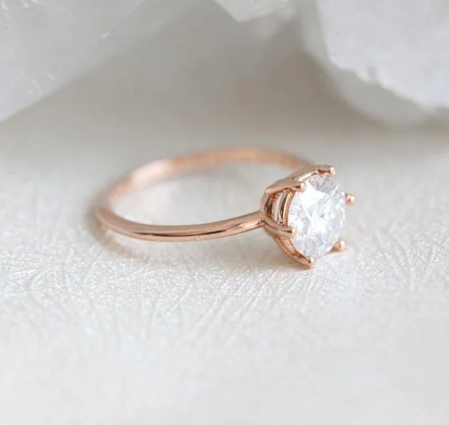 BERNARDA ROUND SOLITAIRE HALF-CARAT DIAMOND RING view 6