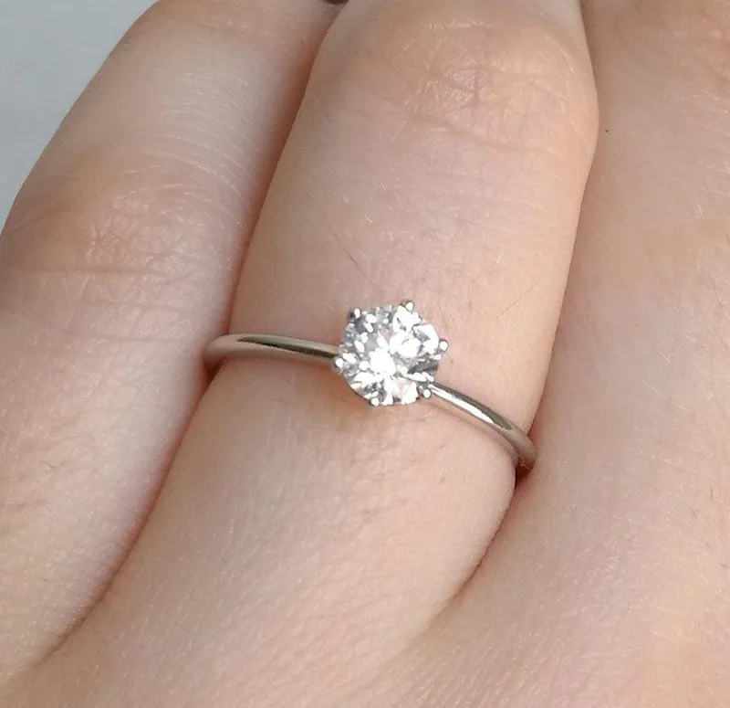 BERNARDA ROUND SOLITAIRE HALF-CARAT DIAMOND RING view 7
