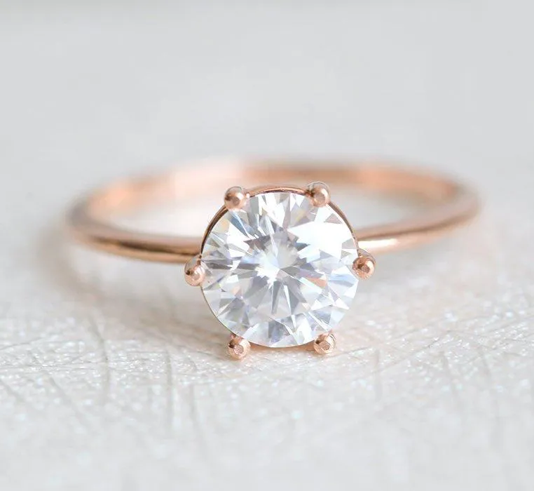 BERNARDA ROUND SOLITAIRE HALF-CARAT DIAMOND RING diamond round cut engagement ring