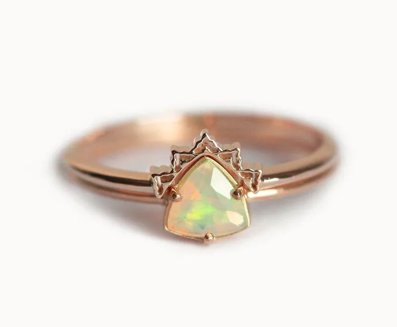 Bernice Trillion Opal Ring Set vy 6
