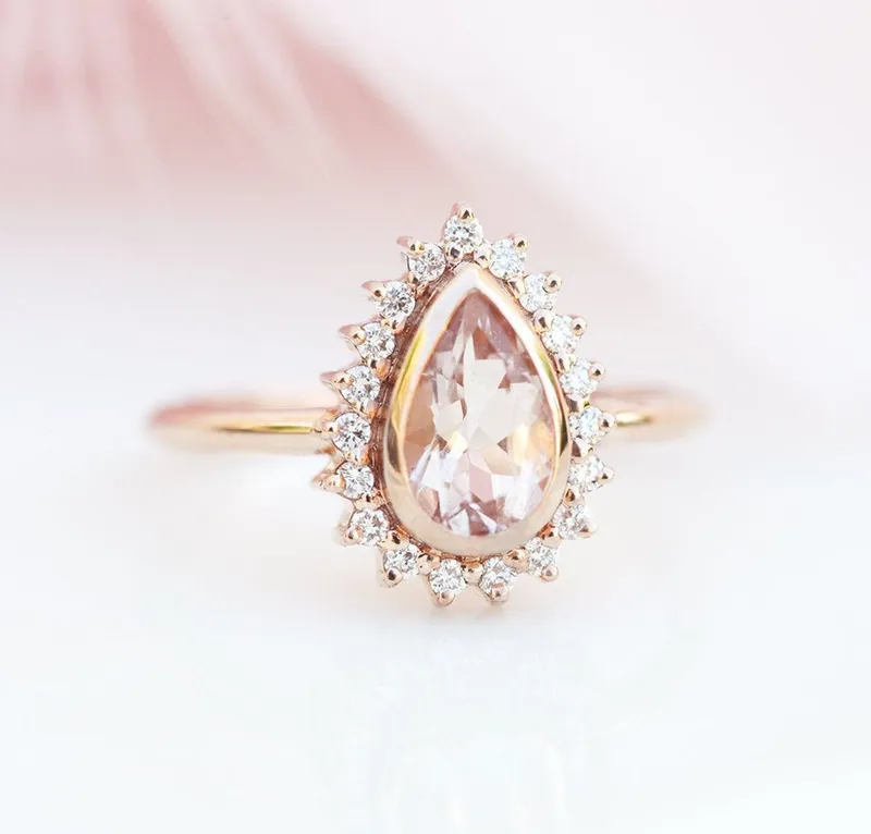 BEVERLY MORGANITE RING SET view 3