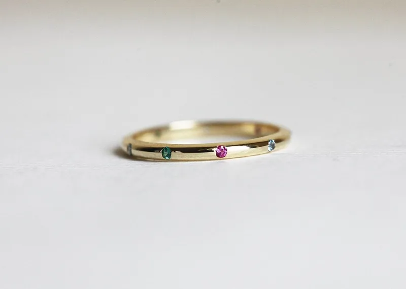 Birthstone Ring, Wedding Ring view 4