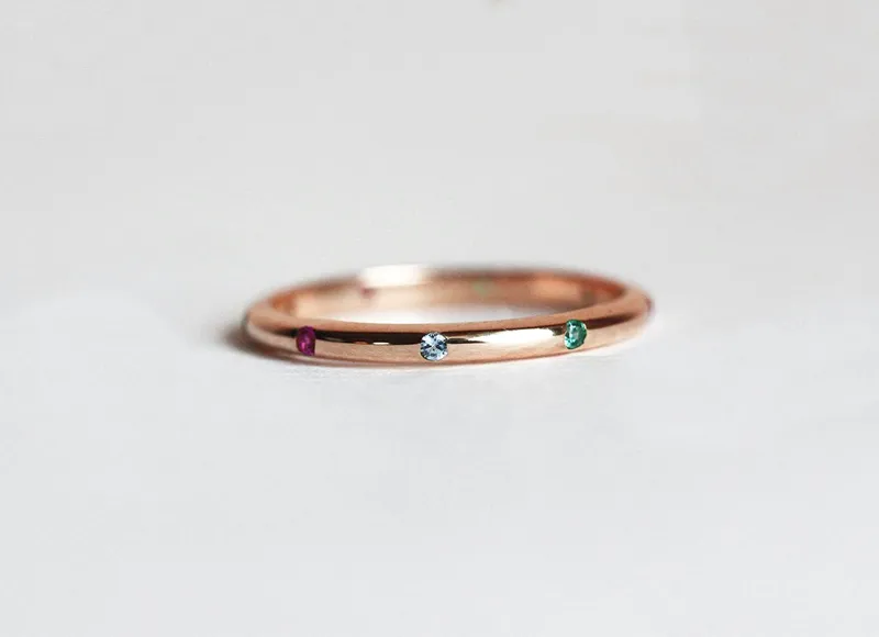 Birthstone Ring, Wedding Ring view 5