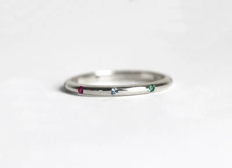 Birthstone Ring, Wedding Ring view 6
