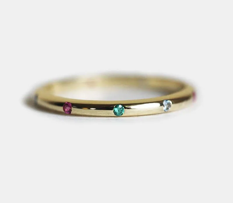Birthstone Ring, Wedding Ring round cut engagement ring