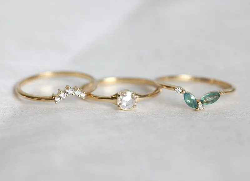 Bridget Alexandrite Ring Set vy 6