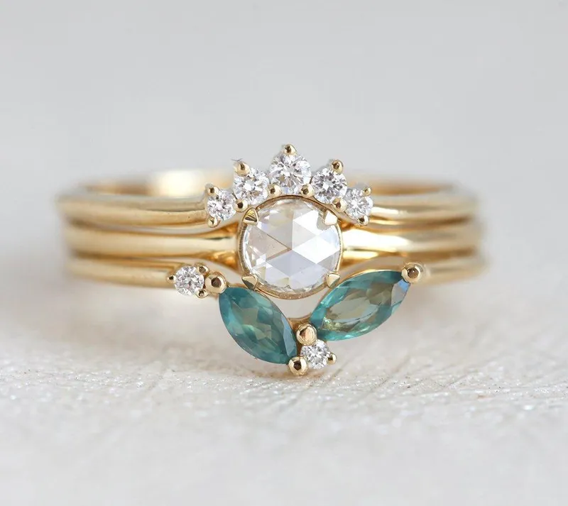 Bridget Alexandrite Ring Set vy 7