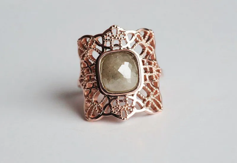 Carmen Salt & Pepper Diamond Ring view 6