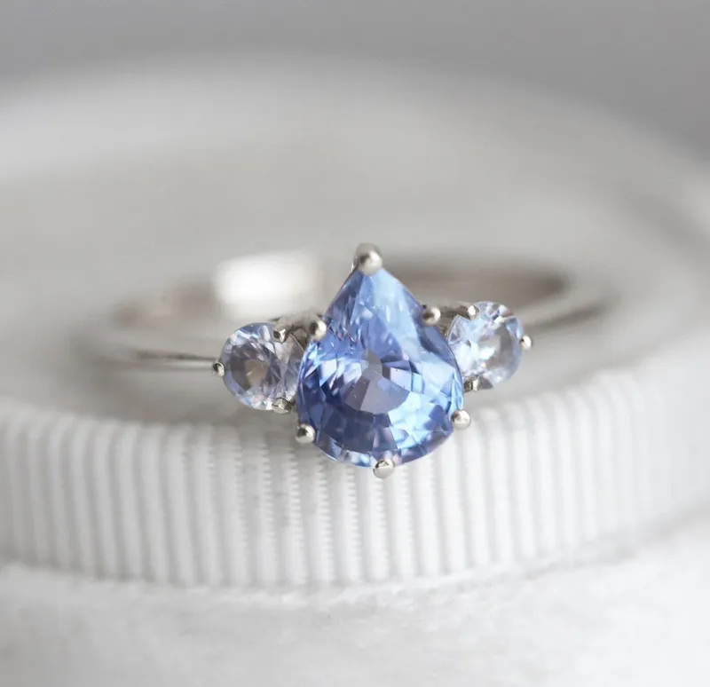 Carrie Pear Sapphire Ring vy 13