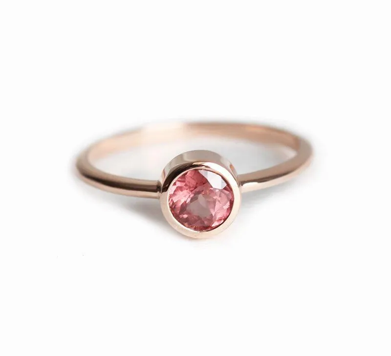 Carter Round Garnet Ring vy 2