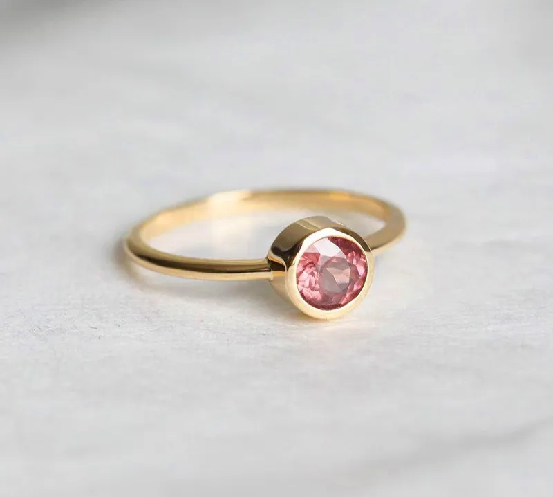 Carter Round Garnet Ring vy 6