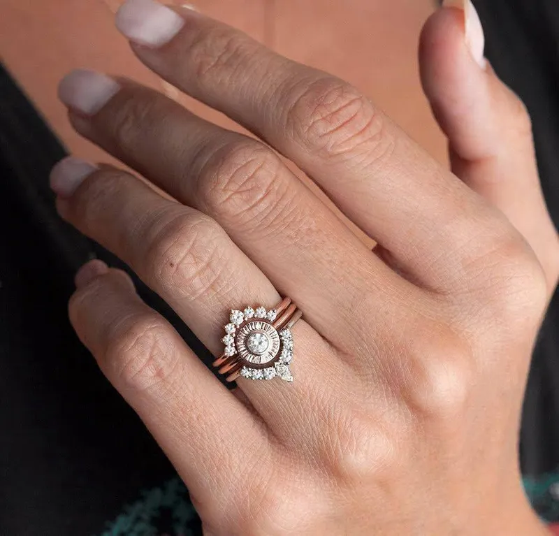 Charlotte Diamond Sunset Ring Set view 4
