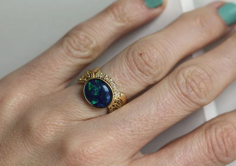 Cordelia Opal Ring Set vy 5