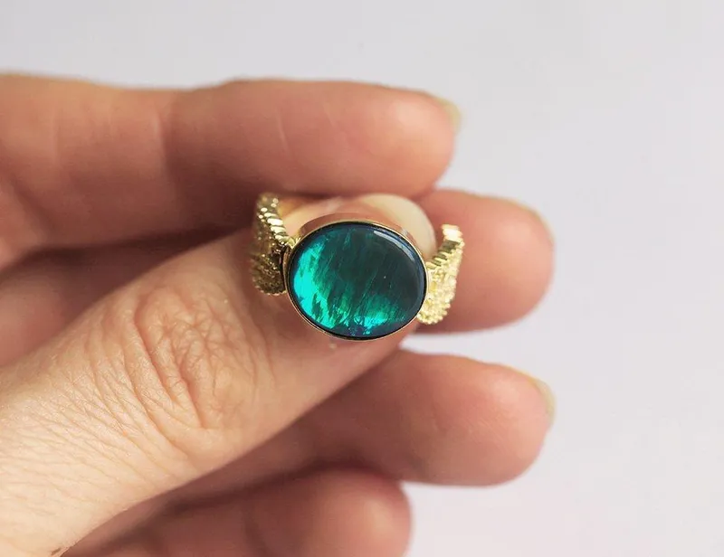 Cordelia Oval Opal Ring view 3
