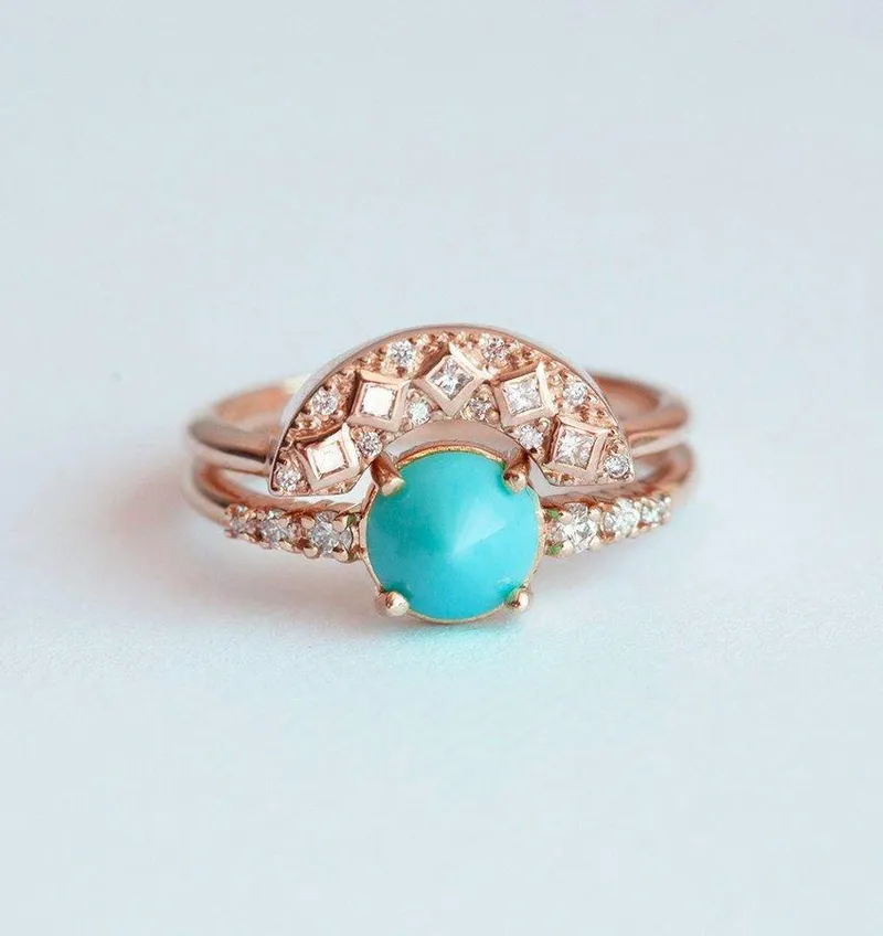 Curved Diamond Band, Curved Wedding Band view 6