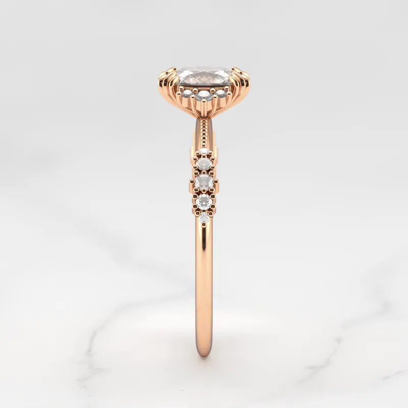 CUSHION CLUSTER DIAMOND RING view 11