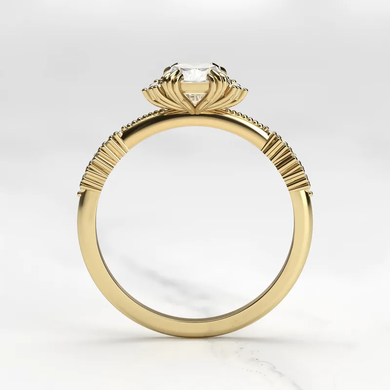 CUSHION CLUSTER DIAMOND RING view 7