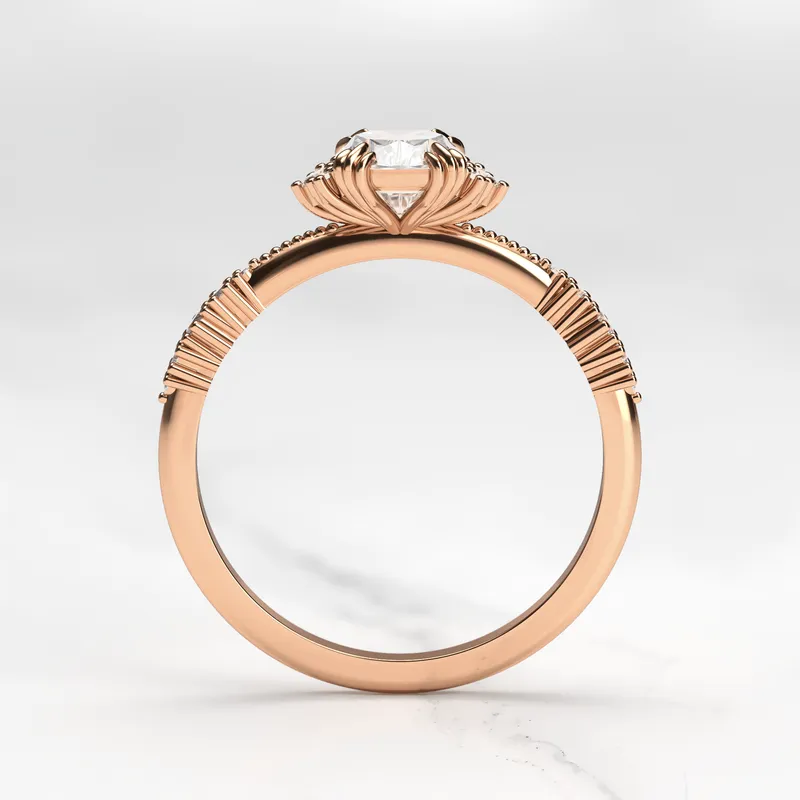 CUSHION CLUSTER DIAMOND RING view 8