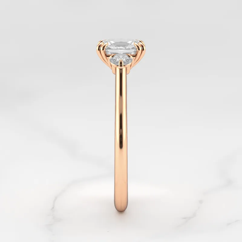 Cushion Diamond Ring With Accent Stones view 12