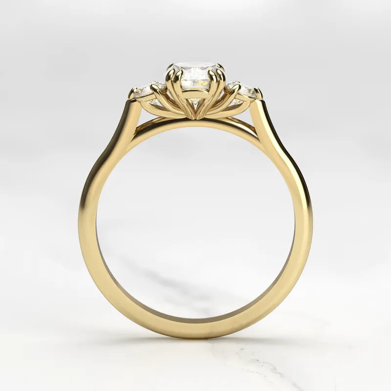 Cushion Diamond Ring With Accent Stones view 7