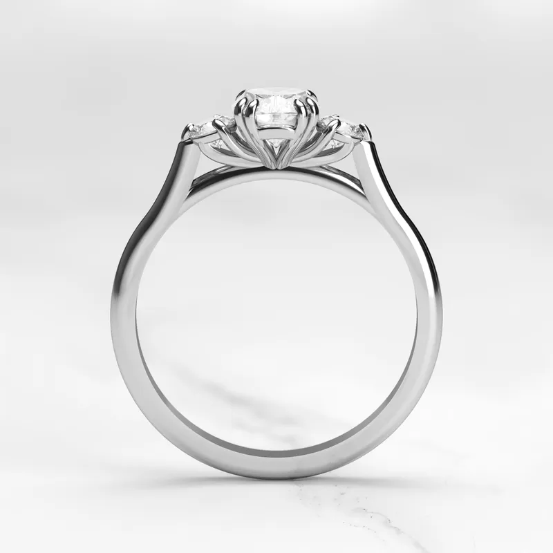 Cushion Diamond Ring With Accent Stones view 8