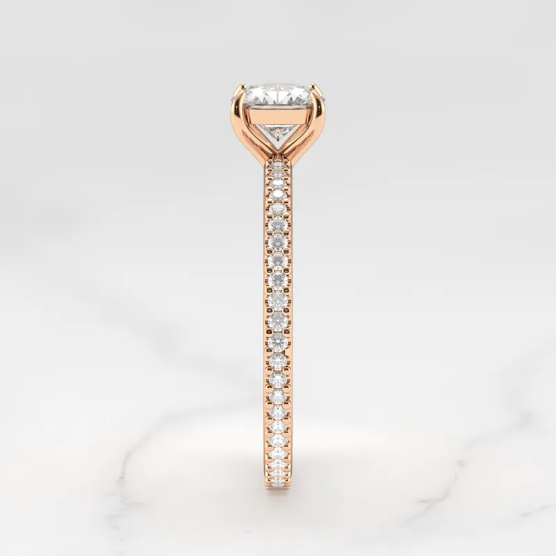 CUSHION FULL PAVE DIAMOND RING view 14