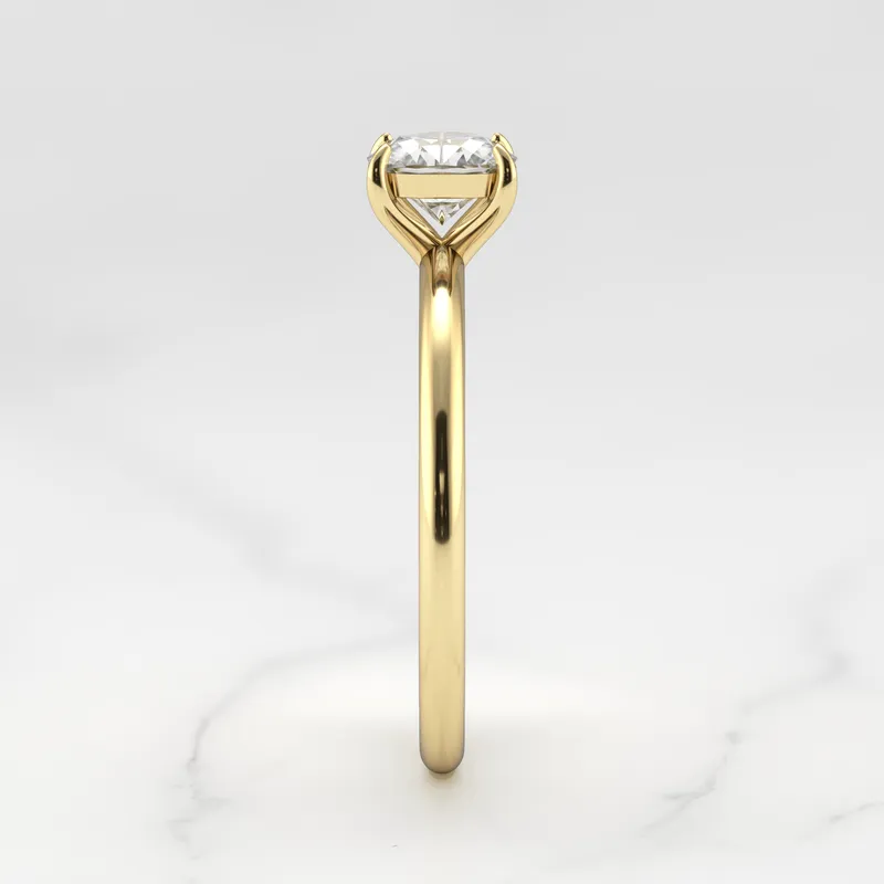 Cushion Solitaire Diamond Ring view 9