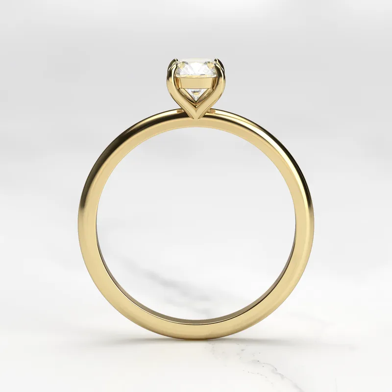 Cushion Solitaire Diamond Ring view 6