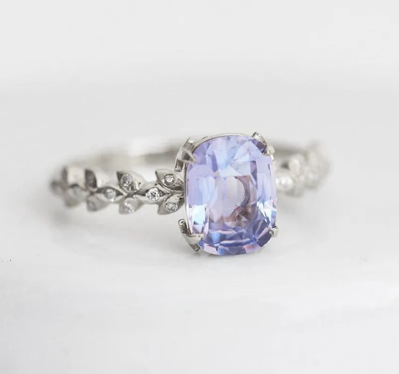 CYRA LAVENDER SAPPHIRE DIAMOND RING view 12