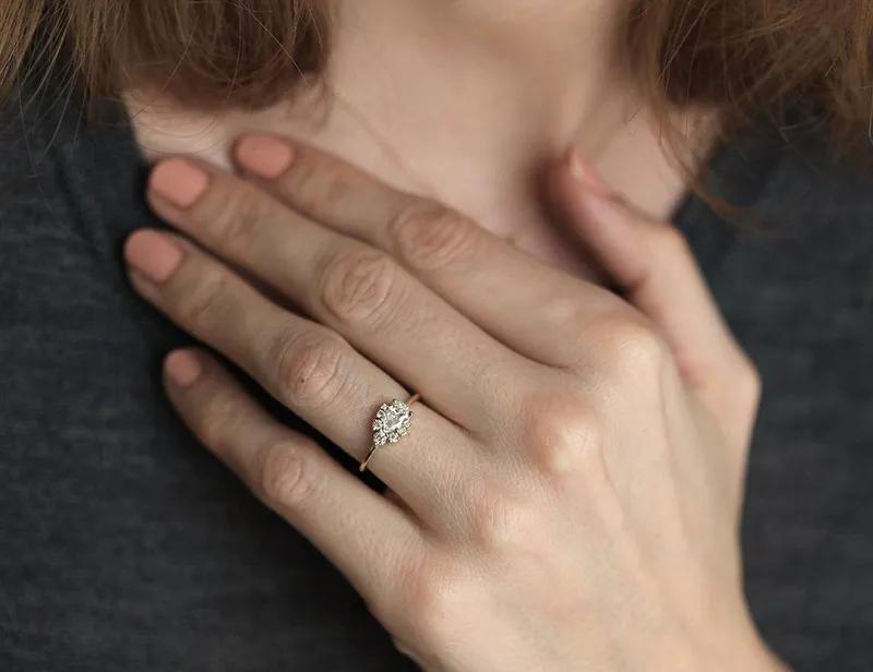 Diamond Engagement Ring, Diamond Ring view 3