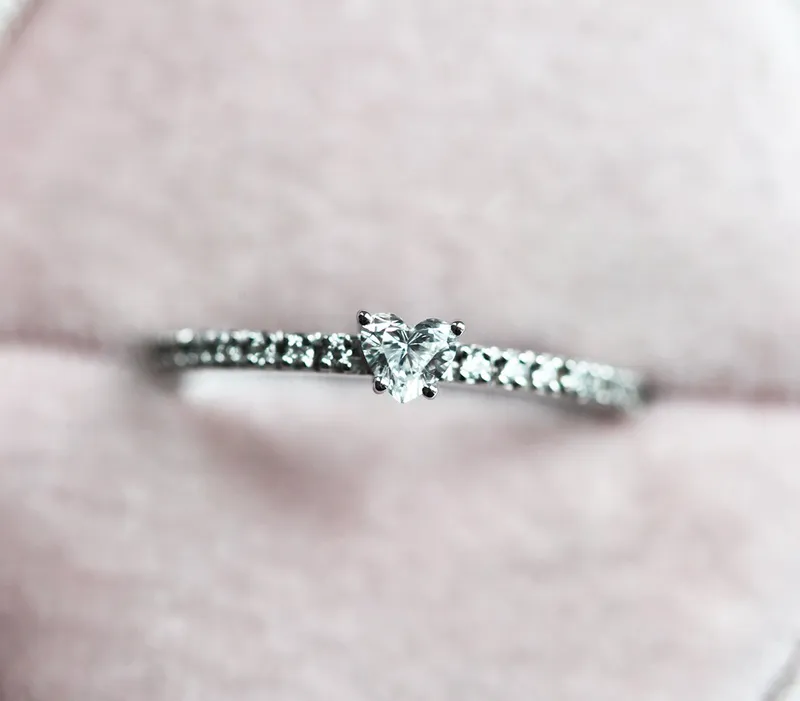 DIAMOND HEART RING, DIAMOND RING view 7